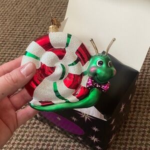 christopher radko snail ornament